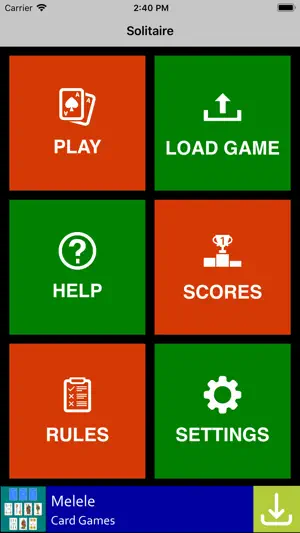 i.Solitaire screenshot 1