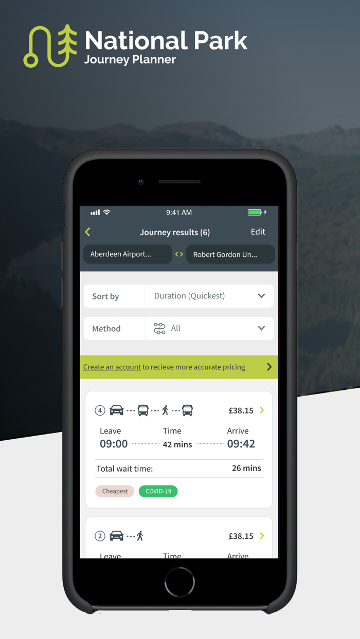 National Park Journey Planner