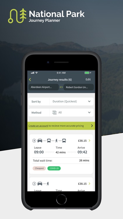 National Park Journey Planner