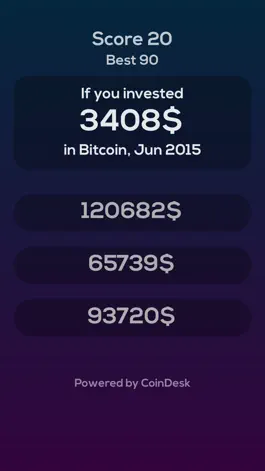 Game screenshot Bitcoin Price Guess Quiz mod apk