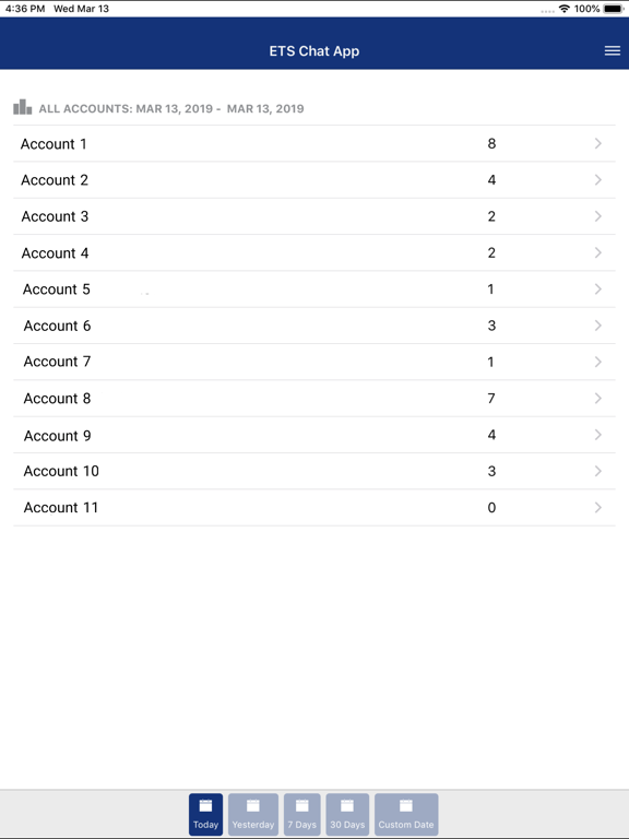 Screenshot #4 pour My ETS Chat Data App