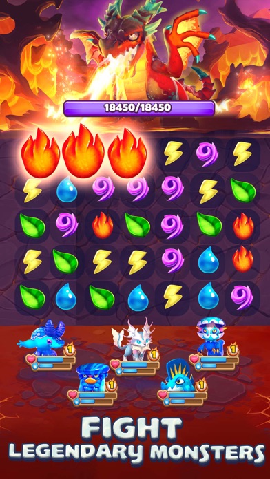 Monster Tales: Match 3 Puzzle Screenshot