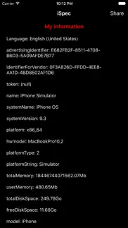 ispecs premium - iphone screenshot 1