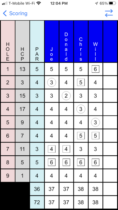 Golf Wager Screenshot