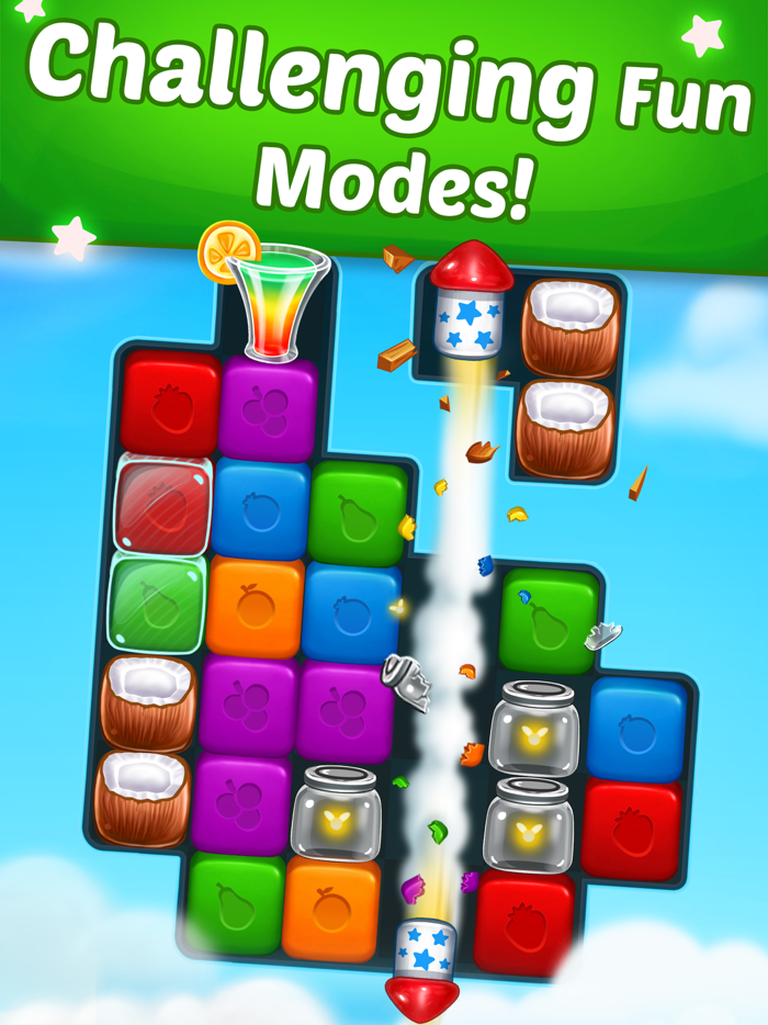 Fruit Cube Blast Match 3 Game