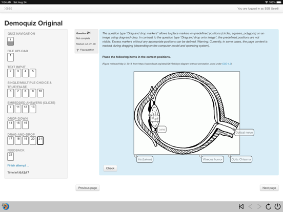 SafeExamBrowser iPad screenshot 4