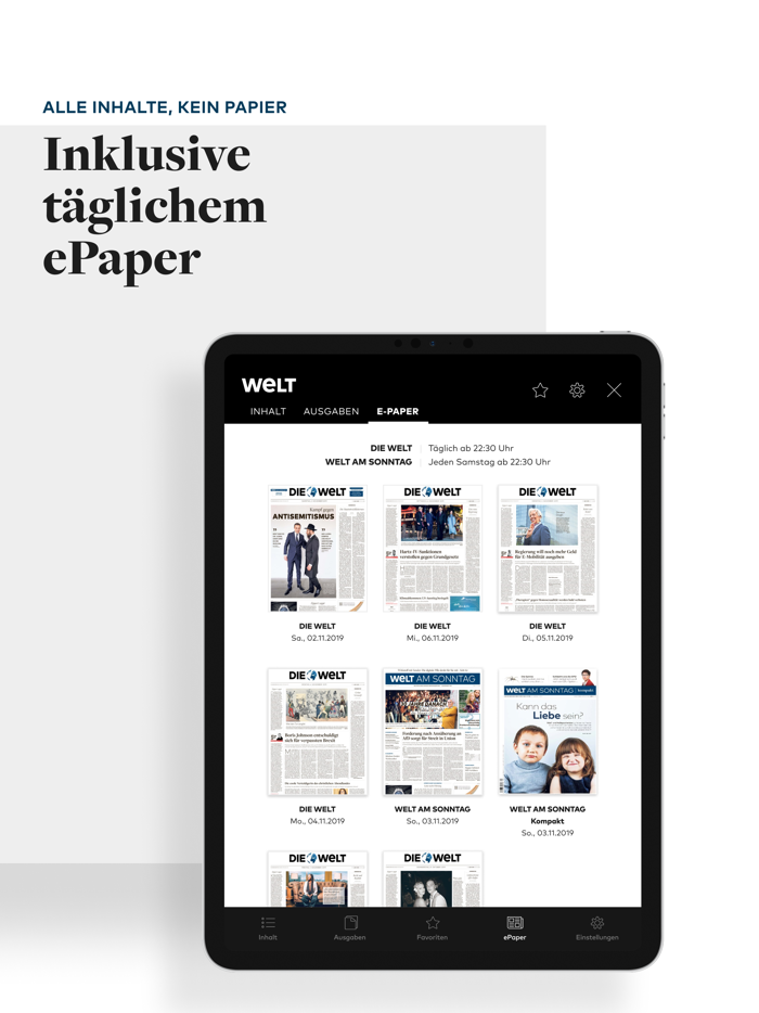 WELT Edition Digitale Zeitung