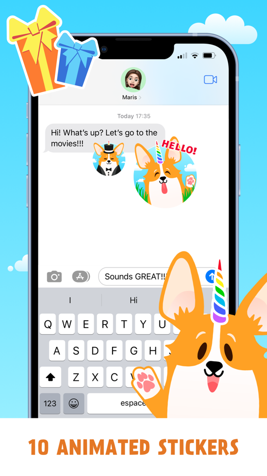 #3. Moji CorgiCorn (iOS) 由: Gleb Eremenko