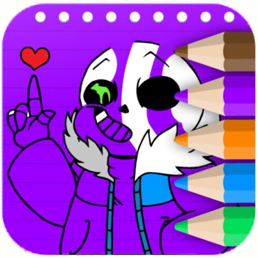Super Sans Coloring Book iOS App