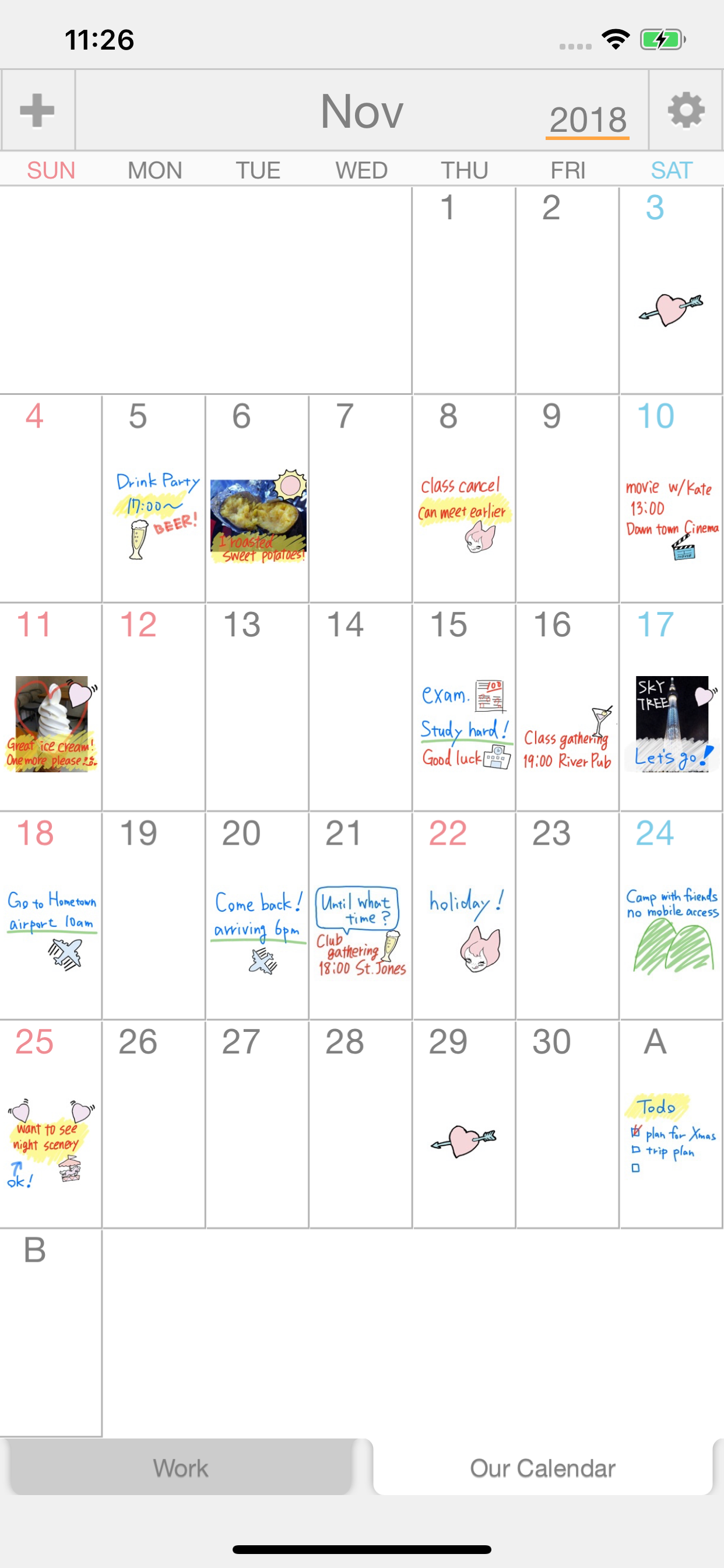 Palu - Handwriting Calendar -