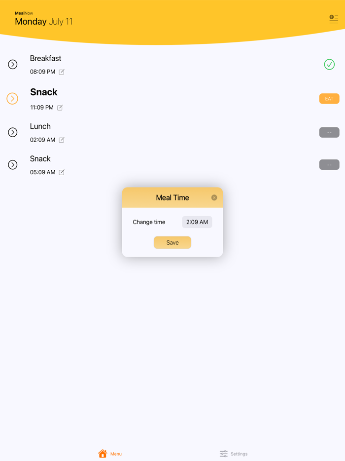 Meal Reminder - MealNow