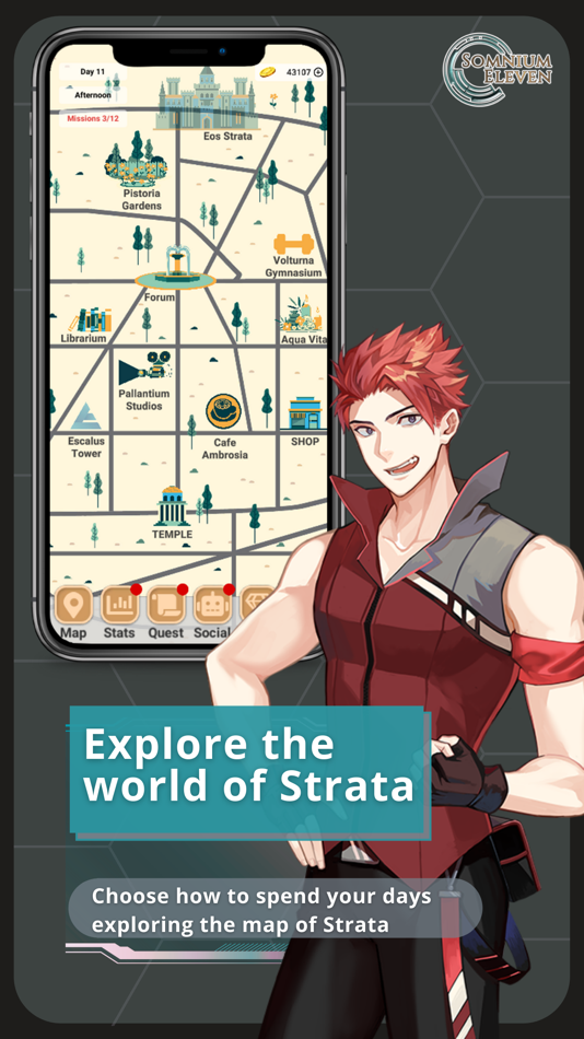 #3. Somnium Eleven: Dating Sim RPG (iOS) 由: Nochi Games