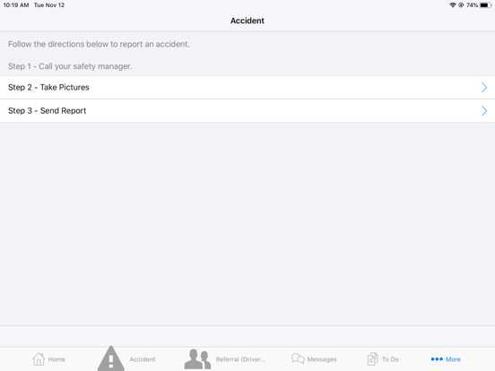 TMC Driver Connect iPad screenshot 4 - Business app