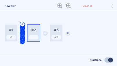 Fractional calculator Screenshot