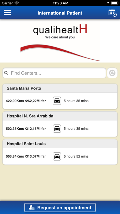 GiofactWin QH Appointment Screenshot