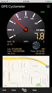 gps cyclometer iphone screenshot 1