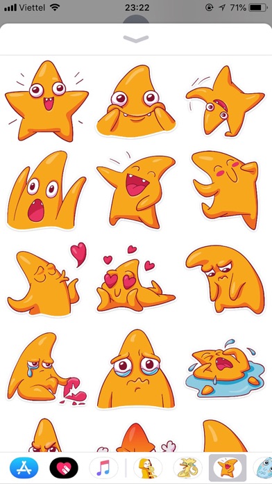 Screenshot #1 pour Star Cute Pun Funny Stickers
