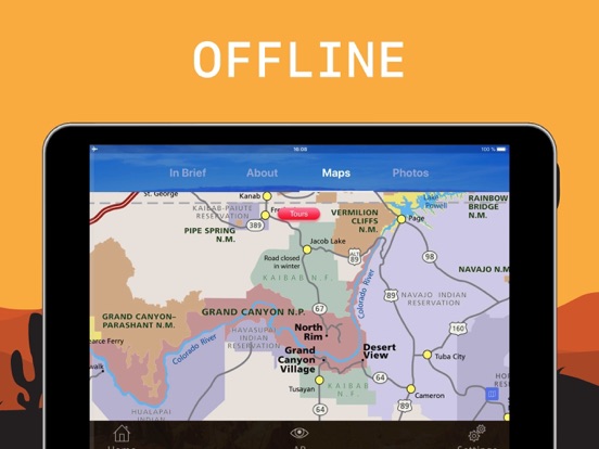 Grand Canyon National Park iPad screenshot 4 - Education app