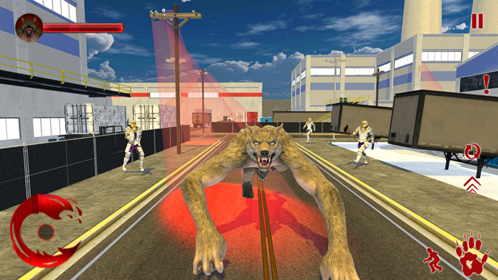 Hungry Werewolf Monster Attack