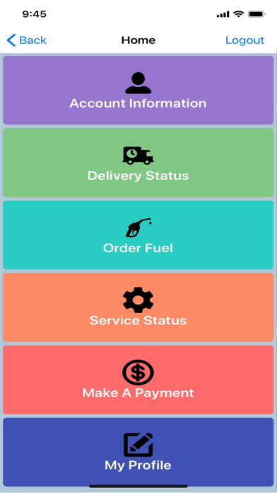 JP Carroll Fuel Company Screenshot