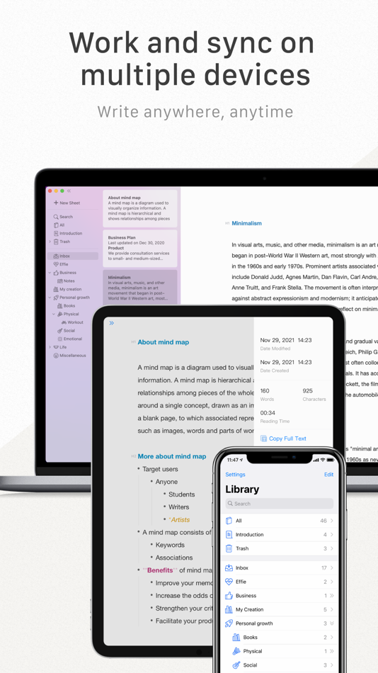 #6. Effie: Write, Mindmap & Note (macOS) 게시자: 7S2P Inc.
