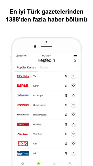 Türkçe Gazeteler - Haberler Screenshot