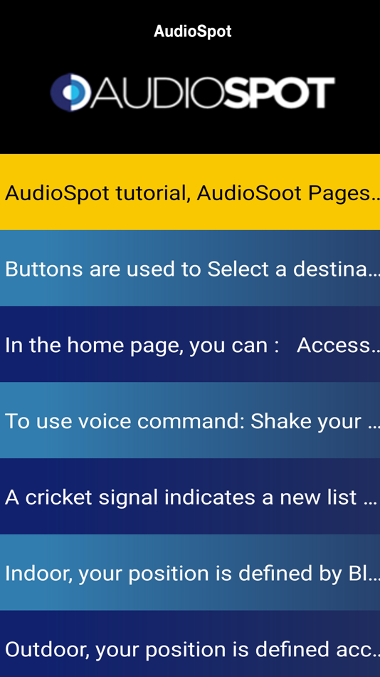 #1. AudioSpot (iOS) 由: Audiospot