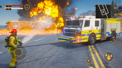 Firefighter:Car fire truck simのおすすめ画像2