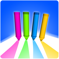 Pencil Color Run Pen Rush 3d