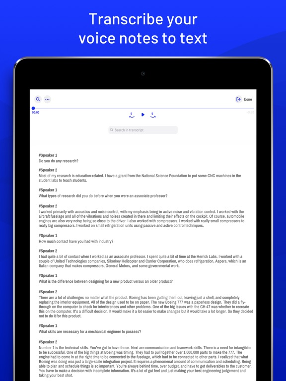 360 Writer - Voice Recorder iPad screenshot 4 - Utilities app