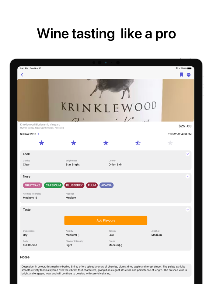 gotBottle Wine Notes