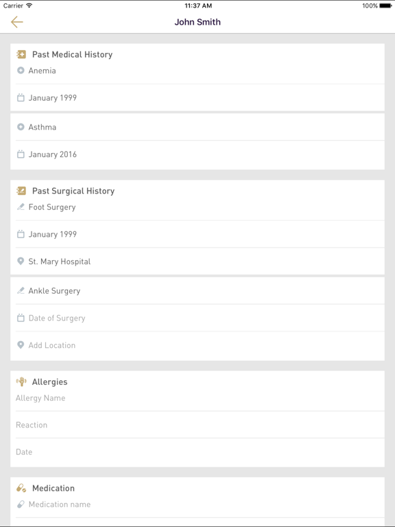 MINA Health Blueprint iPad screenshot 3 - Health & Fitness app