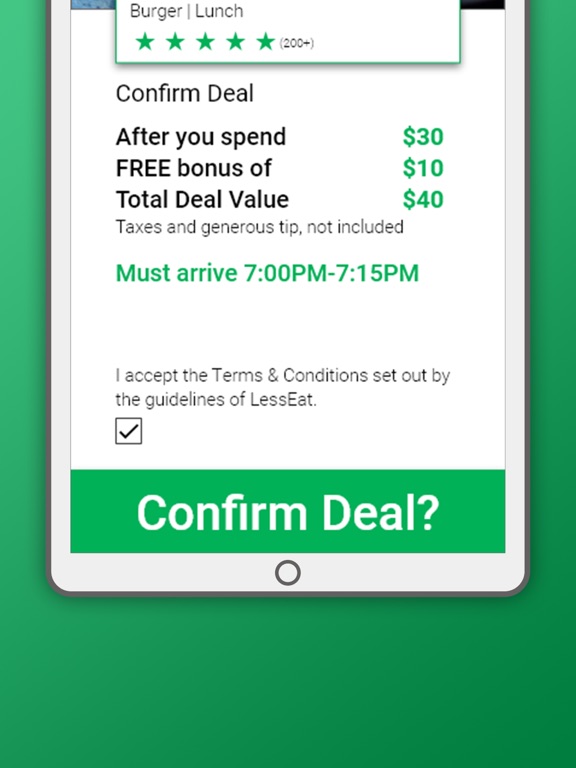 Less Eat iPad screenshot 4 - Food & Drink app