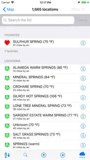 hot & thermal springs iphone screenshot 3