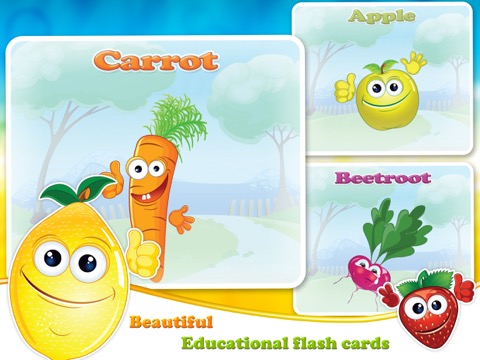 野菜と果物：英語教育ゲームのおすすめ画像2