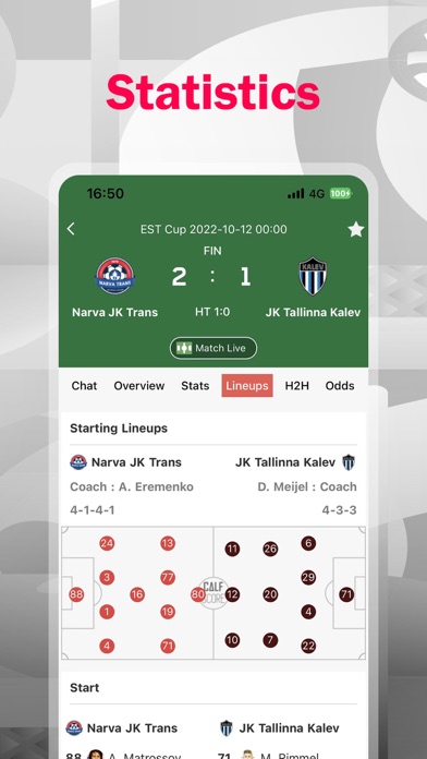 Calfscore-Football Scores live Screenshot