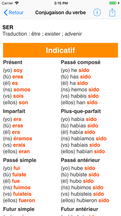 El Conjugador Screenshot