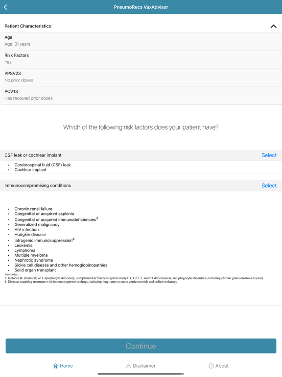 Screenshot #4 pour PneumoRecs VaxAdvisor