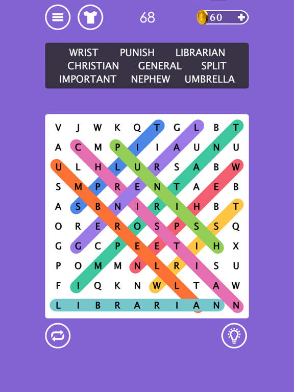 Word Search - Word Find Puzzle iPad screenshot