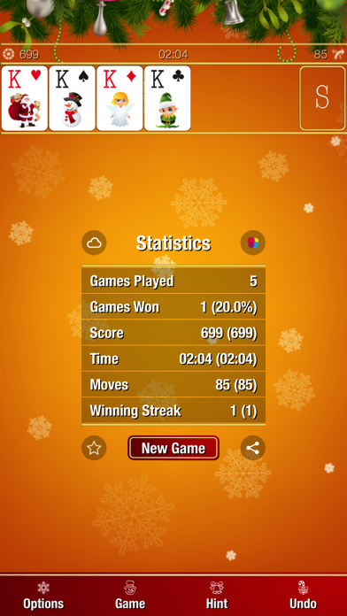 A Christmas Solitaire Screenshot