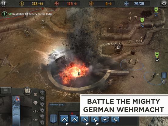 Company of Heroes iPad app afbeelding 4