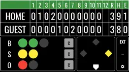easy baseball scoreboard iphone screenshot 2