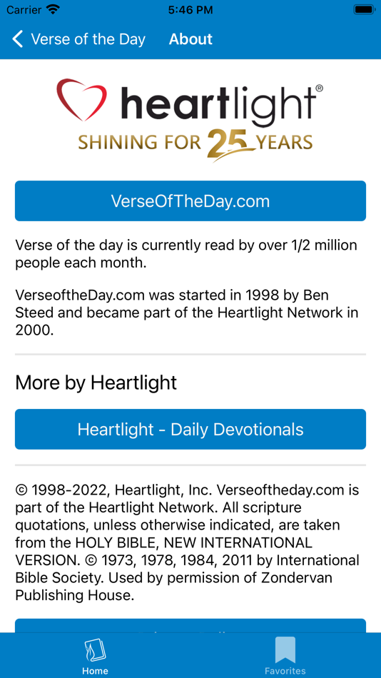 #5. Verse of the Day by Heartlight (iOS) 由: Heartlight, Inc.