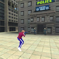 Flying Rope Hero Gangster