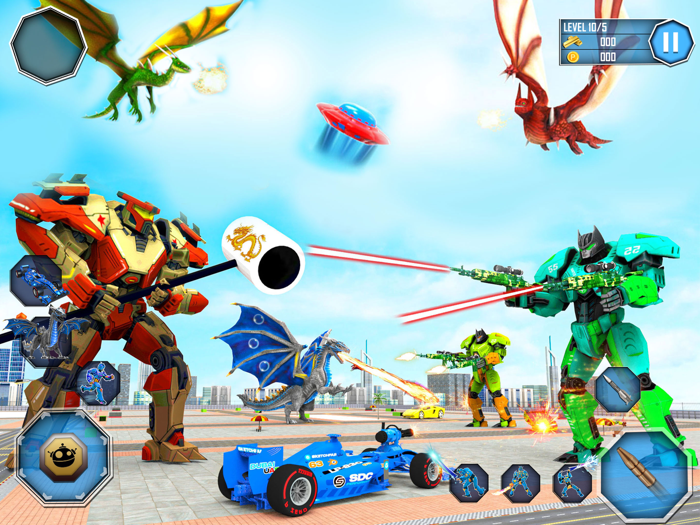 Dragon Robot - Flying robo bus