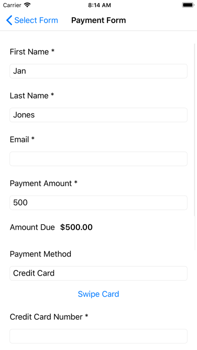 Engaged Donor Admin Screenshot