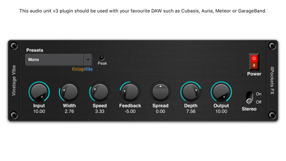 Screenshot #1 pour Vintage Vibe AUv3 Plugin