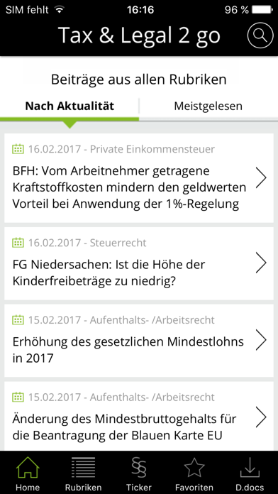 Screenshot #1 pour Deloitte Tax & Legal 2 go