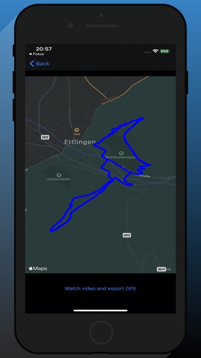 GPX Route Exporter Screenshot