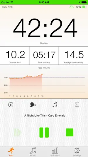 run.App - Running with GPS screenshot 1